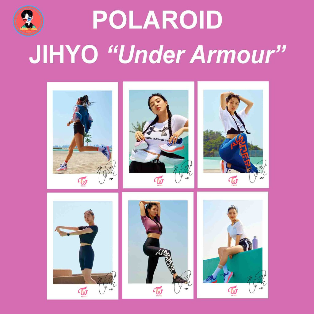 UNDER ARMOUR Bộ thẻ ảnh nhóm nhạc TWICE Jihyo Under Armor