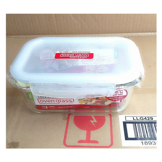 Bộ 2 hộp thủy tinh Lock&Lock (1 hộp 2 ngăn 1.05L và 1 hộp 740ml) kèm túi | BigBuy360 - bigbuy360.vn