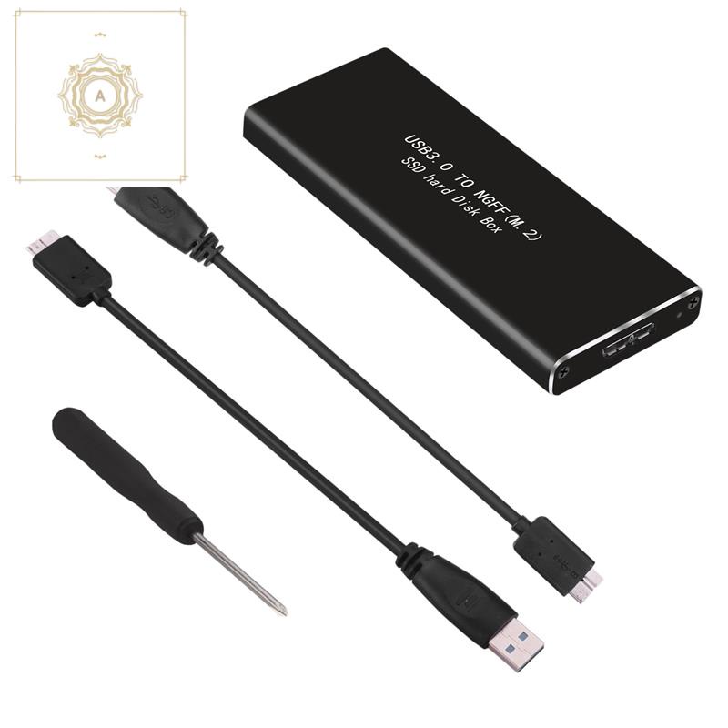 Đầu Đọc Ổ Cứng M.2 Ngff Ssd Sata Sang Usb3.0 6gbp / S Uasp Nhôm Cho Windows Mac