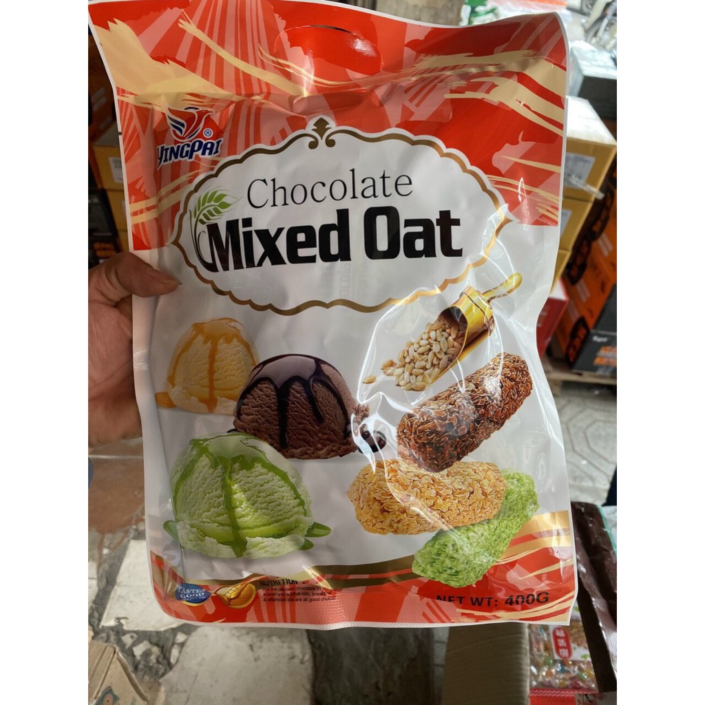 Bánh yến mạch Mixed oat chocolate gói 400g_ DATE 12/2022