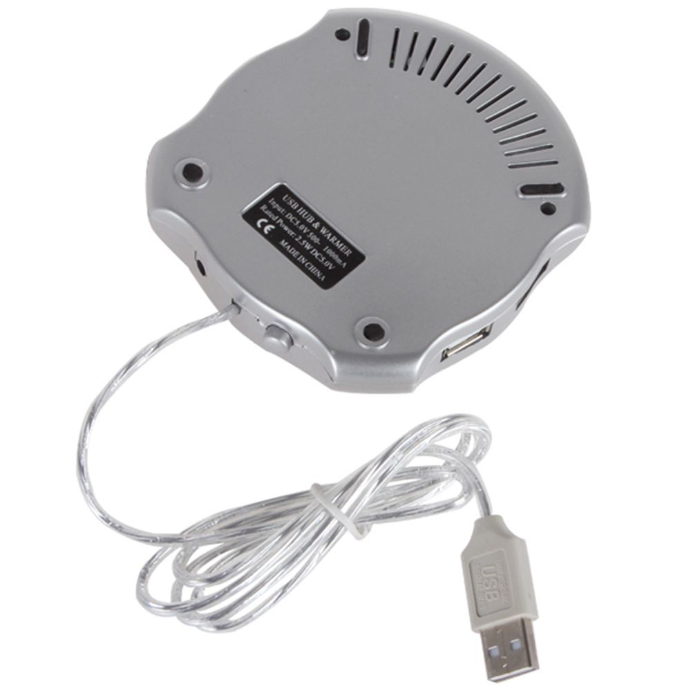 Thiết bị hâm nóng đồ uống qua cổng USB kiêm bộ chia USB tiện dụng