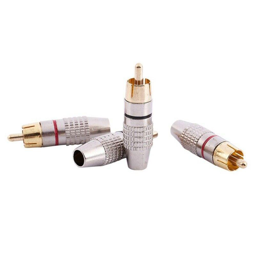 AUGUSTINA Phích Cắm Chuyển Đổi Âm Thanh RCA Dành Cho Camera CCTV