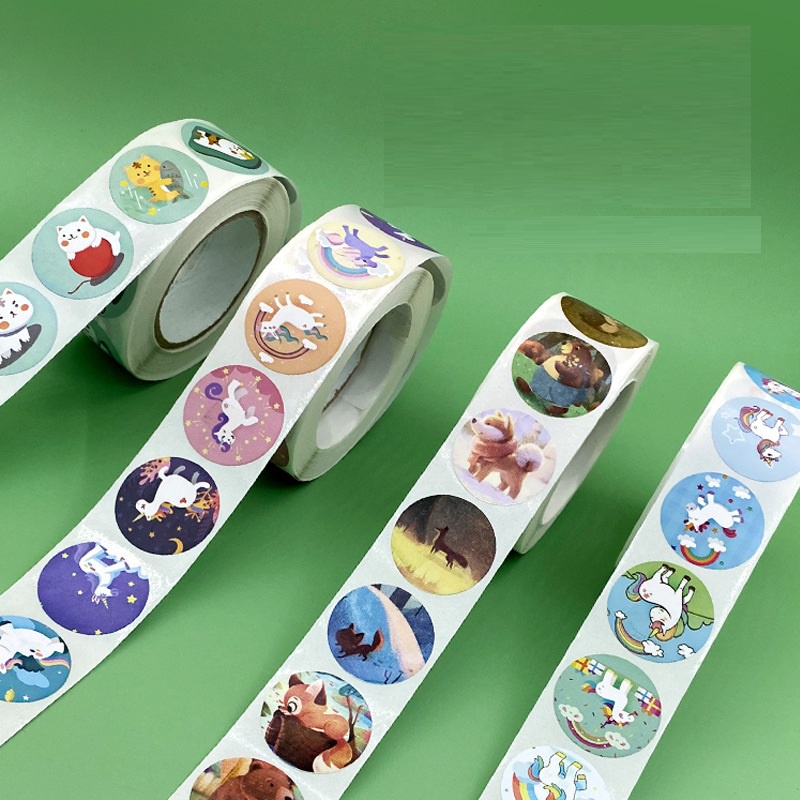 Sticker khen thưởng, đánh dấu bài tập, trang trí dạng cuộn