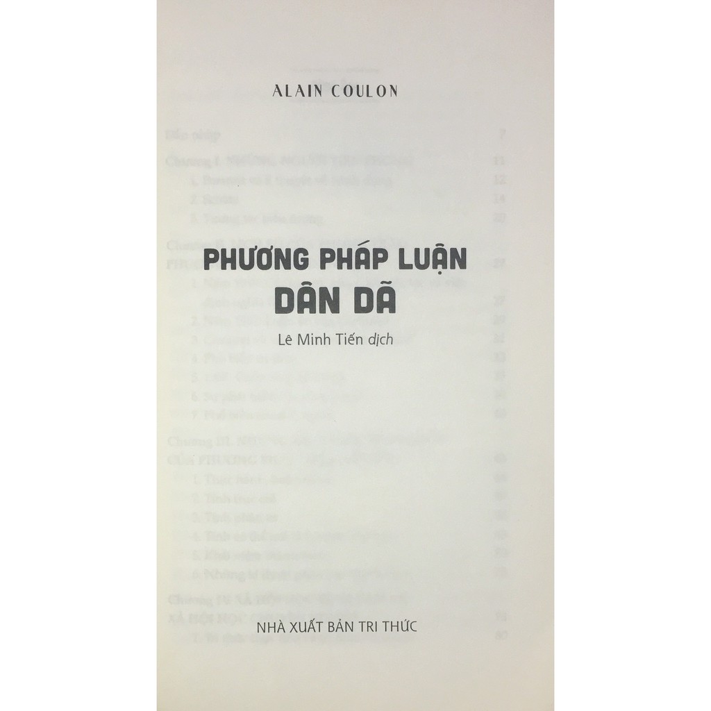 Sách - Phương pháp luận dân dã