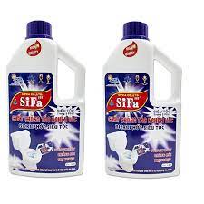 Bộ 2 chai chất thông tắc Cầu, Cống Sifa 1400g chống hôi Siêu nhanh Siêu mạnh 5 phút
