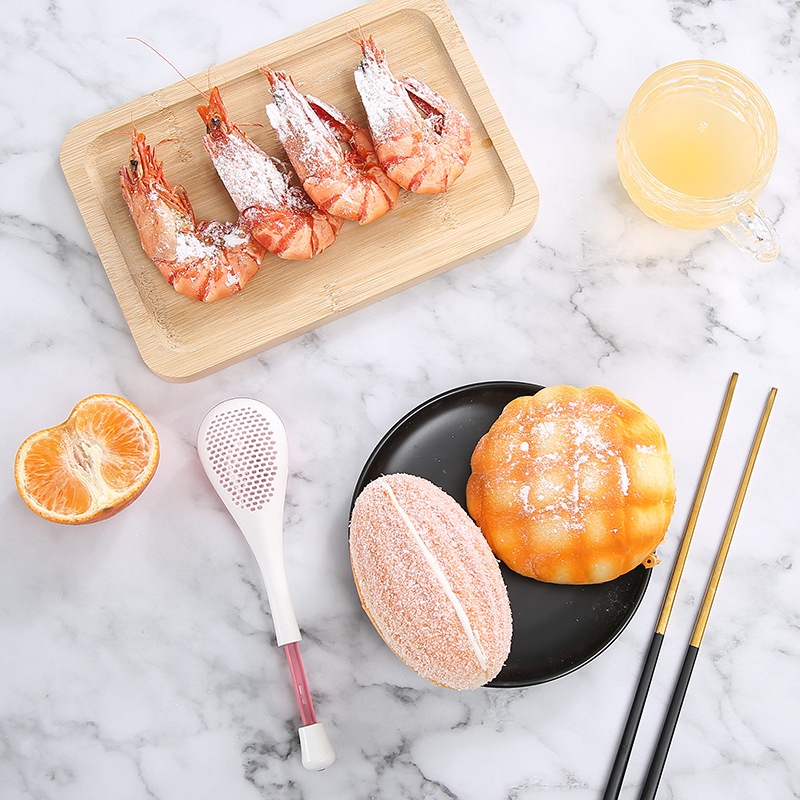 Dụng Cụ Rây Bột/Bột/Thức Ăn Tráng Miệng Cỡ Nhỏ Kèm Muỗng Tiện Dụng Cho Gia Đình