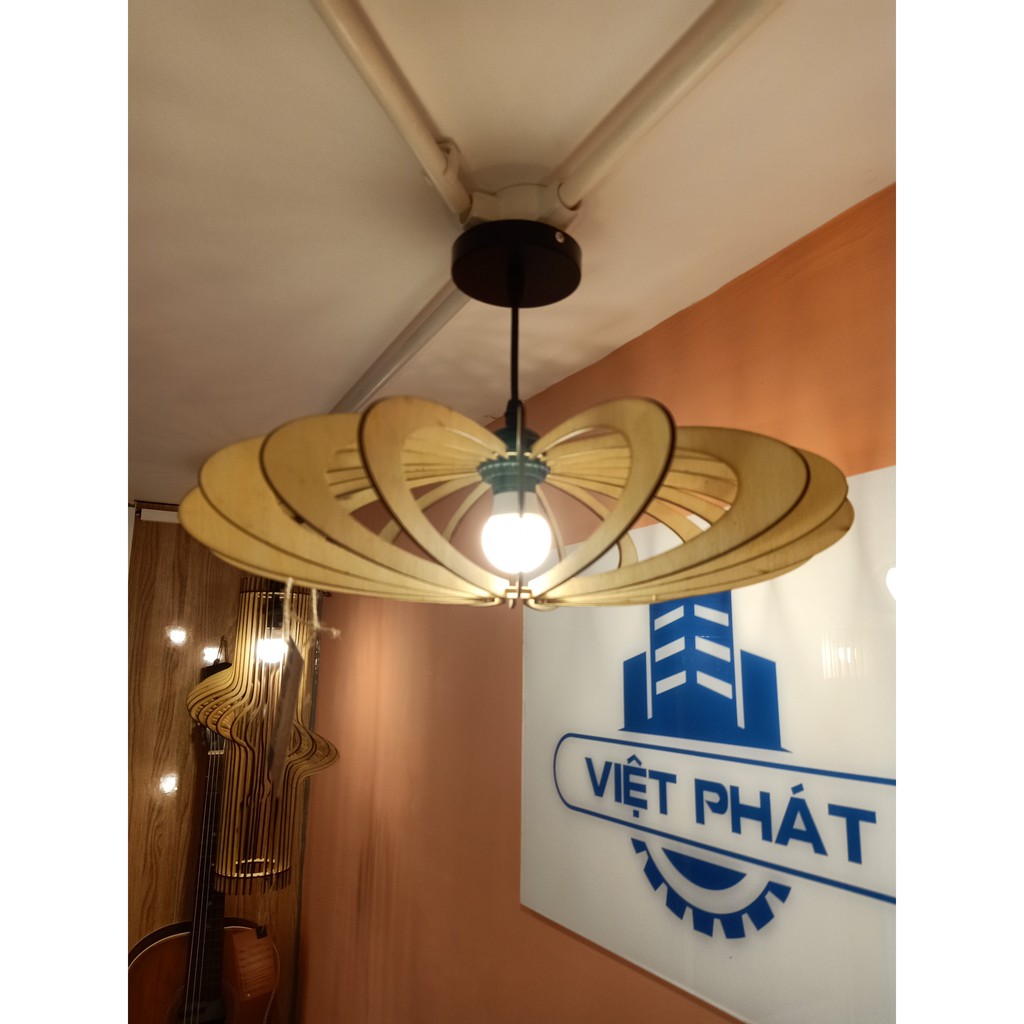 Đèn thả trần bằng gỗ Decor Việt Phát TT009