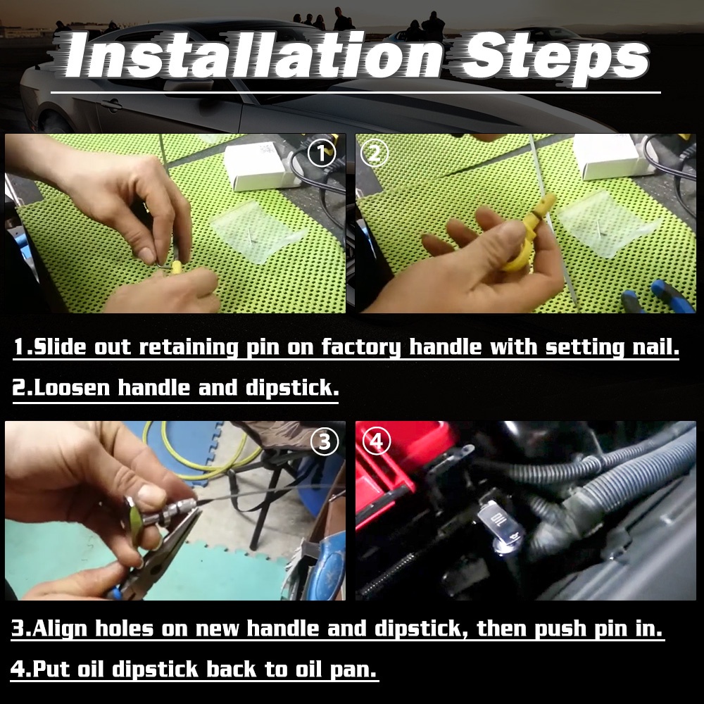 Tay Cầm Kéo Bằng Nhôm Thay Thế Thông Dụng Cho Động Cơ Xe Hơi