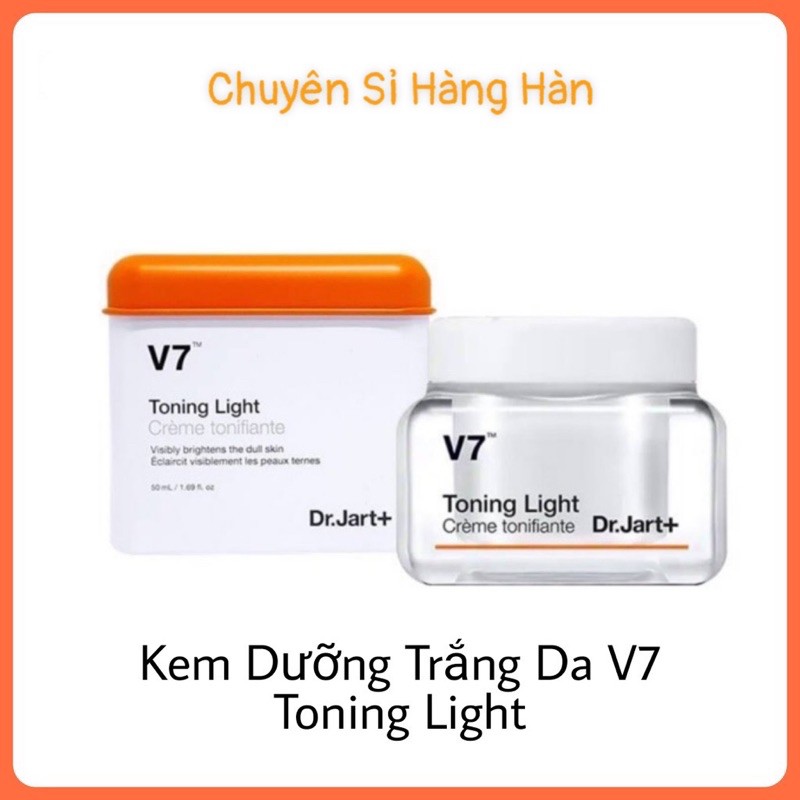 Kem V7 Toning Light Dr.Jart+ Dưỡng Trắng Da Bật Tông[SP Chính Hãng]