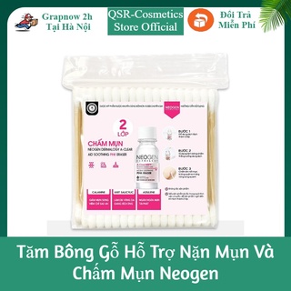 Tăm bông gỗ hỗ trợ nặn mụn và chấm mụn neogen