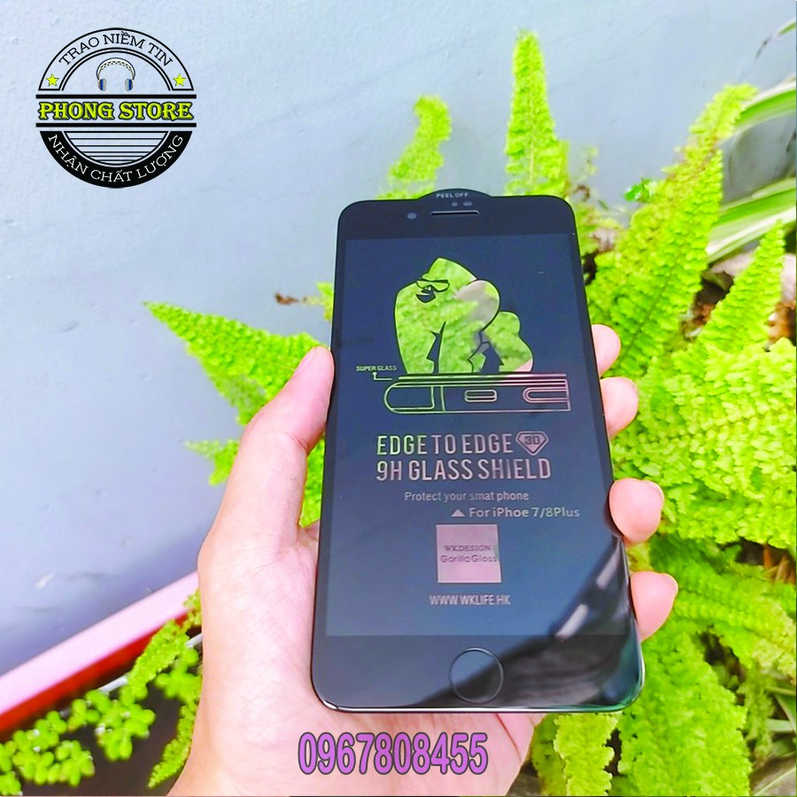 Kính cường lực KingKong 3D Full màn cho iP 6 - 13 pro max, miếng dán bảo vệ màn hình - PHONG STORE