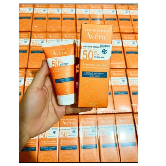 Kem chống nắng Avene Pháp SPF50+ 50ml dành cho da dầu mụn, nhạy cảm - Shop Viloet