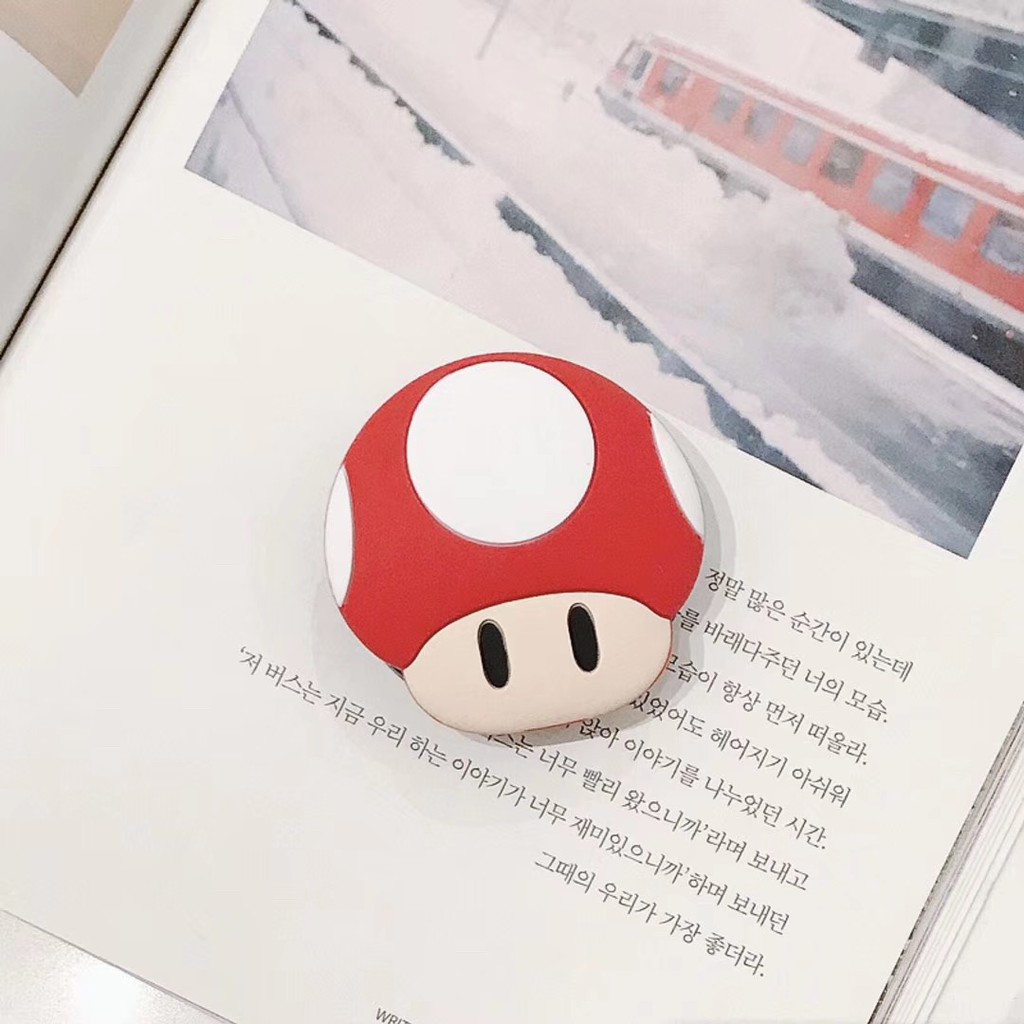 Giá Đỡ Điện Thoại Silicon Có Thể Gấp Lại Hình Đầu Nấm/Maruko/Mickey/Minnie Thông Dụng