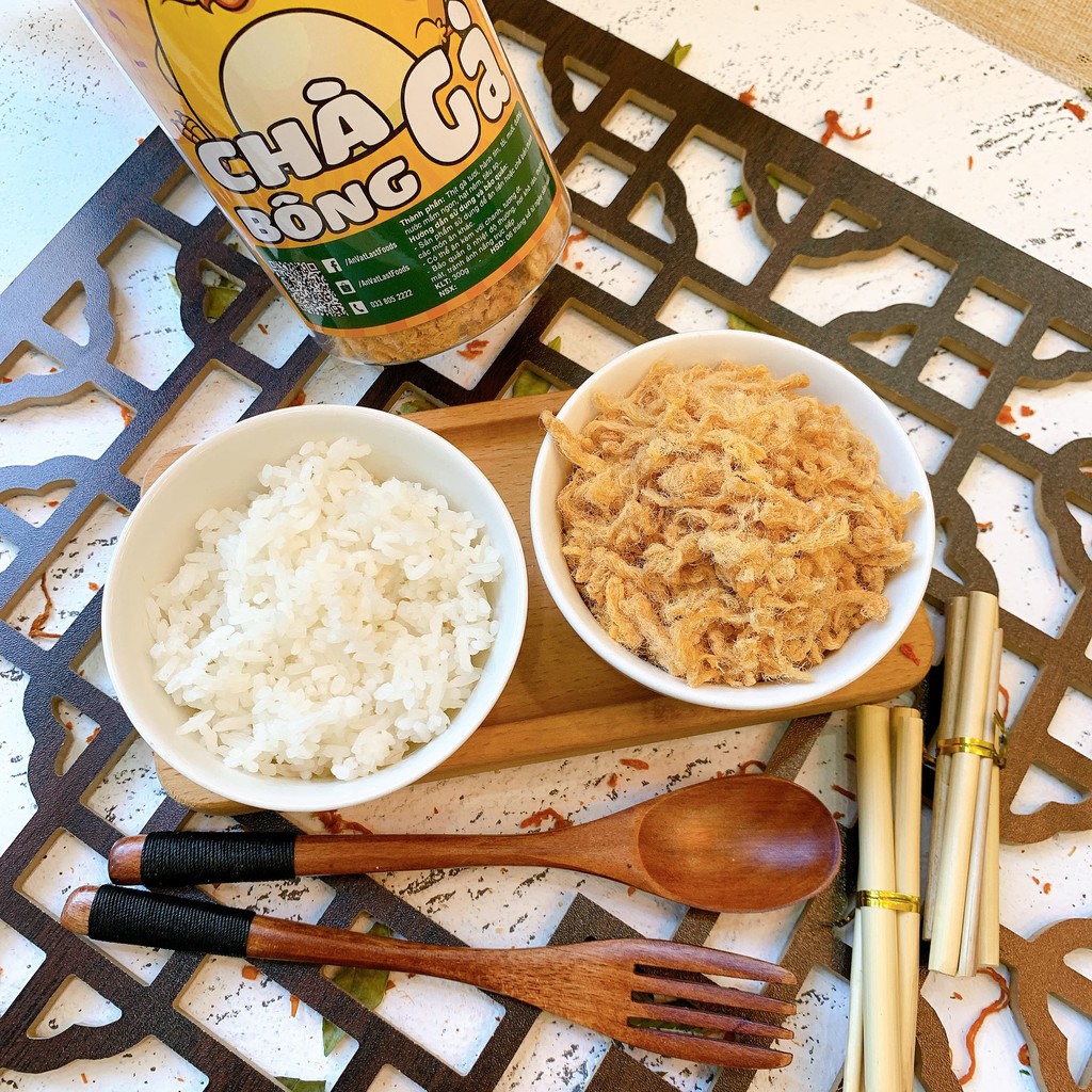 Chà bông gà 300g tiện lợi, ruốc gà, ăn vặt LASTFOOD Hà Nội tổng hợp đồ ăn vặt đóng hũ