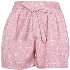 Quần Short Kẻ Caro Buộc Nơ Nhiều Màu-DMA Store