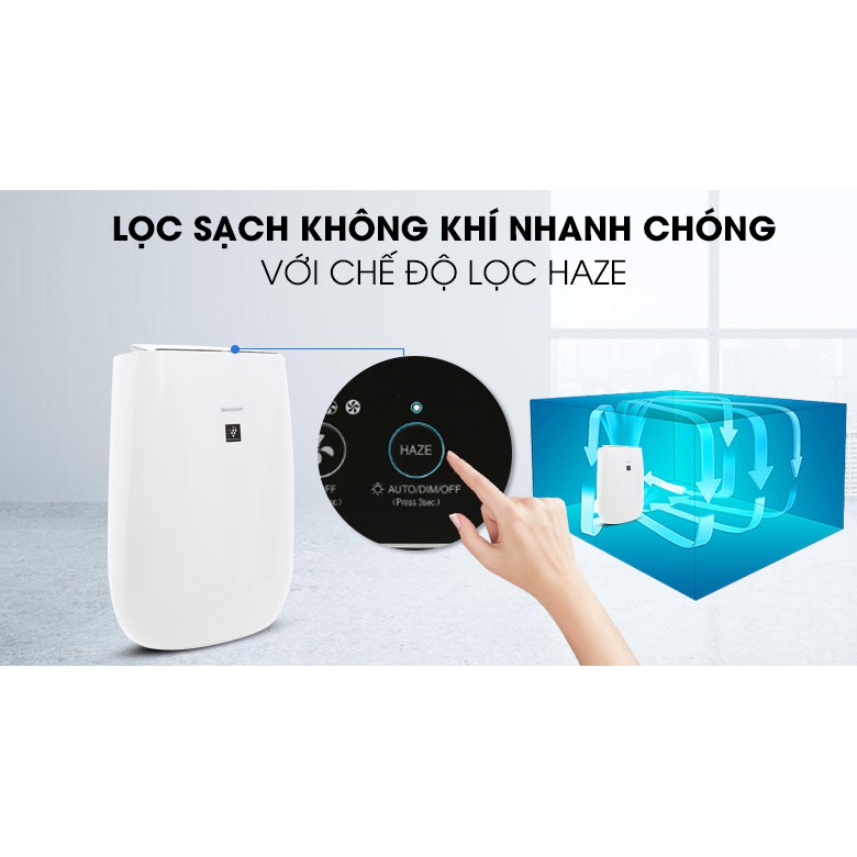 Máy lọc không khí Sharp FP-J40E-W (30m² - Hàng chính hãng)