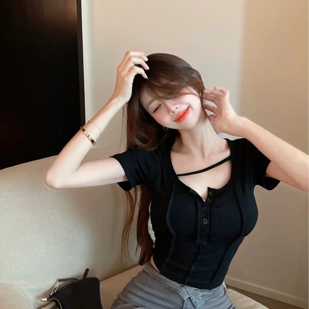 JSC Áo Thun Nữ Dài Tay Dáng Ôm Thời Trang Mới