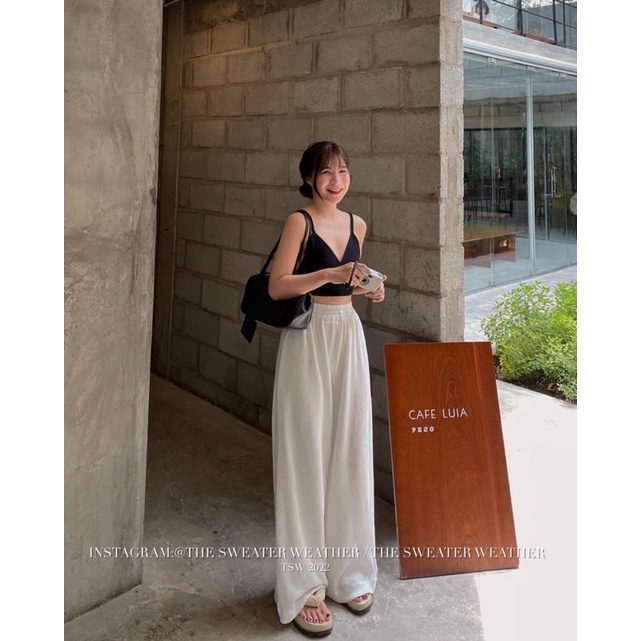 QUẦN ỐNG RỘNG NHÚN SÓNG CẠP CHUN QORNSC