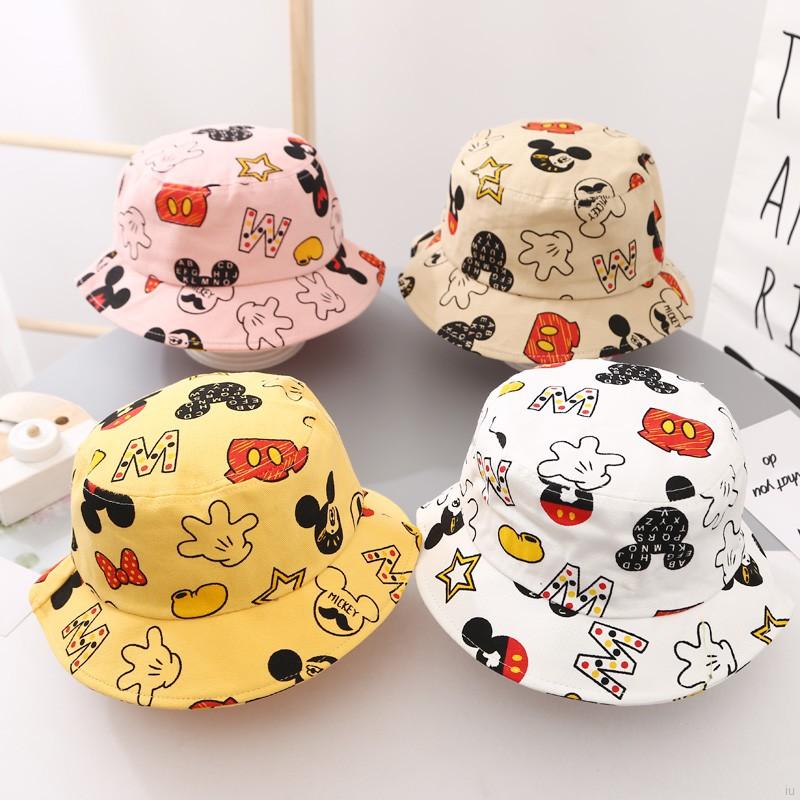 Nón Bucket Hình Chuột Mickey Đáng Yêu Cho Bé