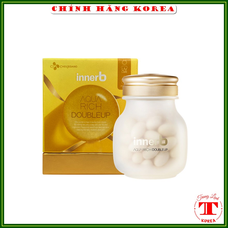 Viên cấp nước Aqua Rich hàn quốc, hộp 70 viên - Bổ sung collagen và nước, giúp da căng bóng, mịn màng - tranglinh