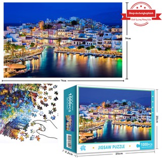 Bộ tranh ghép xếp hình 1000 pcs jigsaw puzzle tranh ghép 70 50cm bản thú - ảnh sản phẩm 7