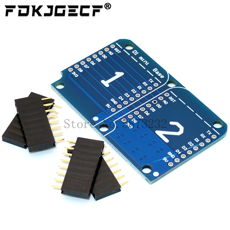 Bảng mạch mở rộng ổ cắm kép Wemos D1 Mini kèm ghim