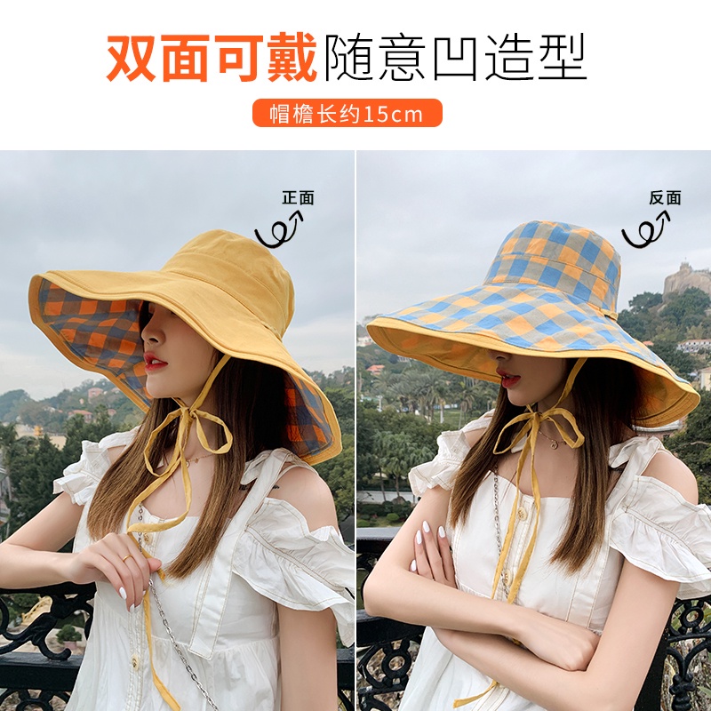 Nón tai bèo vành rộng chống nắng chống tia uv thời trang xuân thu cho nữ