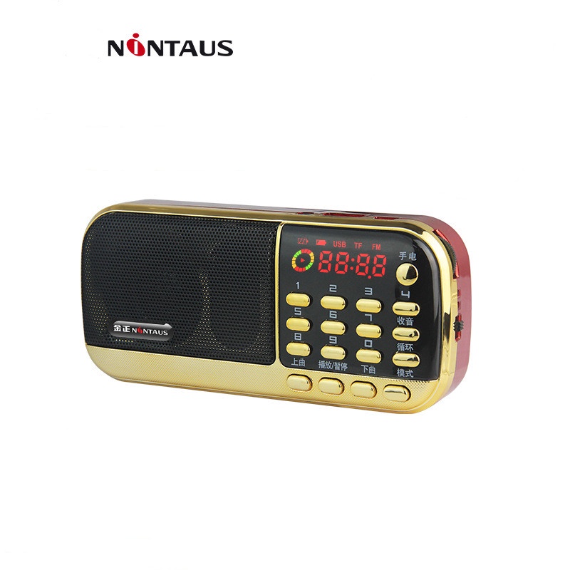Loa Siêu Nhạc Kiêm Đài FM mini Hỗ Trợ Thẻ Nhớ Học Tiếng Anh