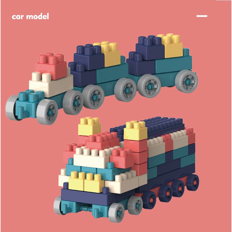 Bộ đồ chơi xếp hình lắp ráp lego 520 chi tiết phát triển trí tuệ sáng tạo cho bé