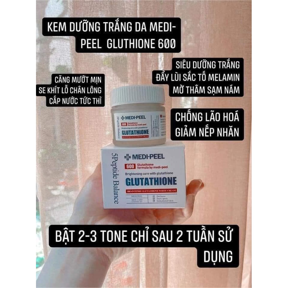 KEM DƯỠNG TRẮNG MEDI PEEL GLUTATHIONE 600 WHITE CREAM