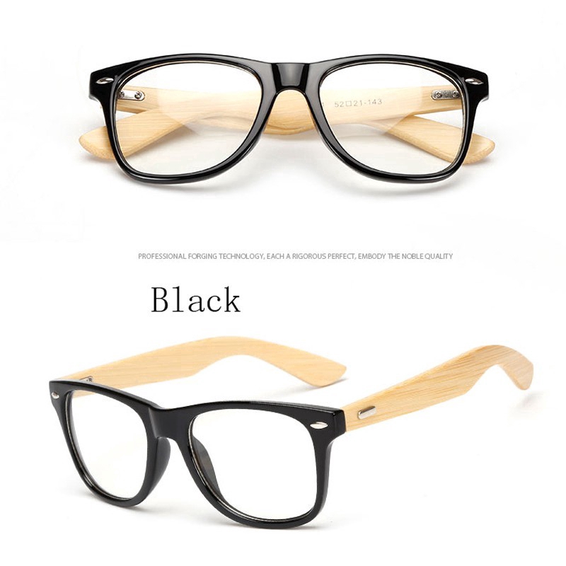 Mắt kính tròn gọng gỗ phong cách cổ điển cho nam và nữ | BigBuy360 - bigbuy360.vn