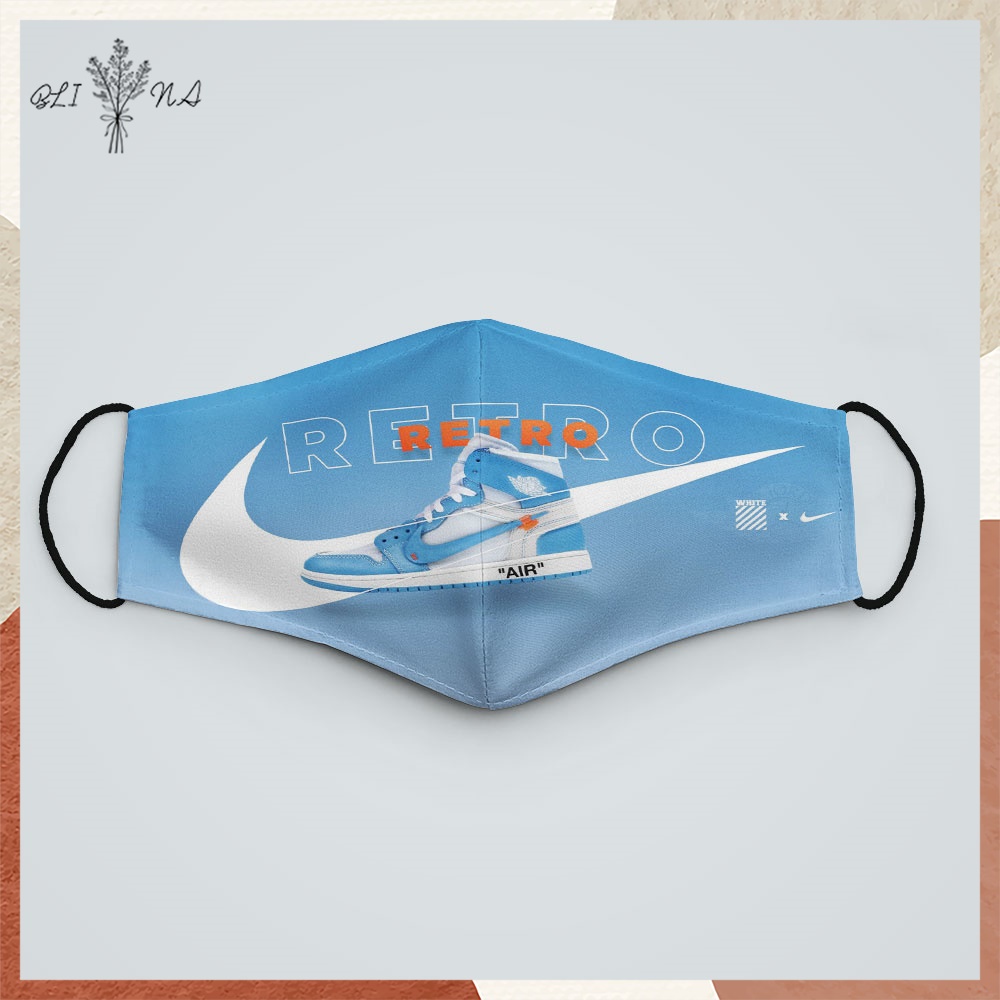 khẩu trang 4d y tế In Hình Nike_26 BLINA Dây Đeo Mềm Chuyên Dụng, Đeo Thoải Mái, Không Đau Tai, Dễ Thở, Thoáng Khí