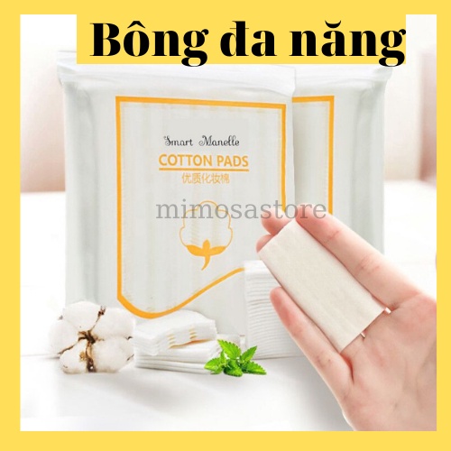 Bông Tẩy Trang Manelle 222 Miếng Chính Hãng  Dụng Cụ Đắp Mặt Làm Đẹp Mềm Mịn - katun Store