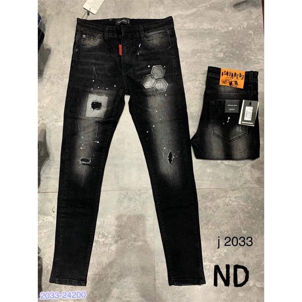 Quần Jeans nam cao cấp khoá lệch DSQ_Quần côn nam mới nhất