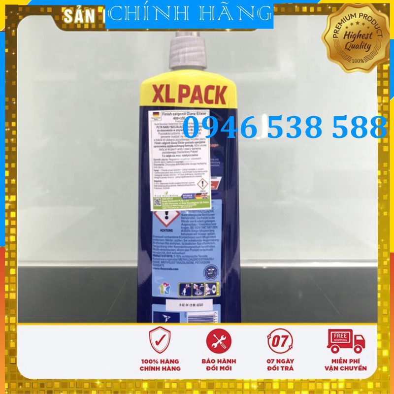 Combo muối Finish 1.5kg + Nước làm bóng Finish 400ml+ viên rửa bát finish 22 tabs  dùng cho máy rửa bát