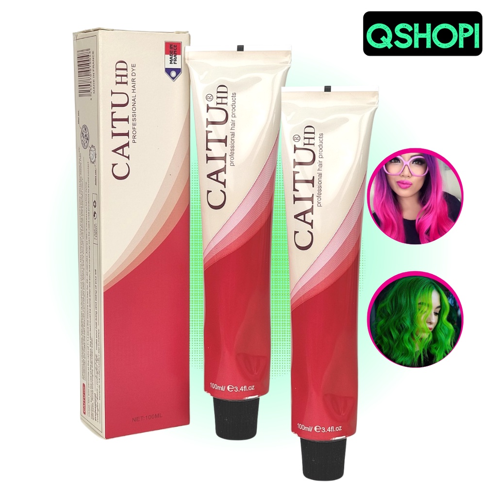 Thuốc Nhuôm Tóc Caitu HD Mix salon Lên màu trực tiếp 100ml