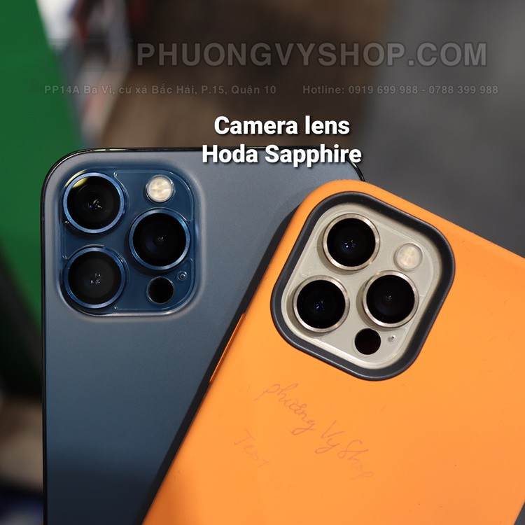 [Tặng túi chống nước UAG] Lens camera Hoda Sapphire iPhone 13 sereis, iPhone 12 series, ZFold3