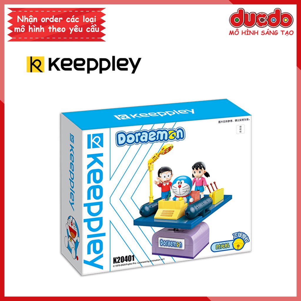 [Có sẵn] Keepley K20401 Lắp ghép cỗ máy thời gian Doraemon Nobita siêu đẹp -Đồ chơi Xếp hình Mô hình Doremon Nobi K20402