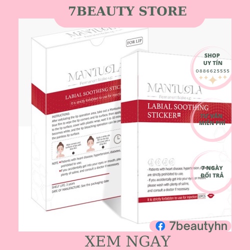MÔI DÁN MANTULA PHUN XĂM THẨM MỸ