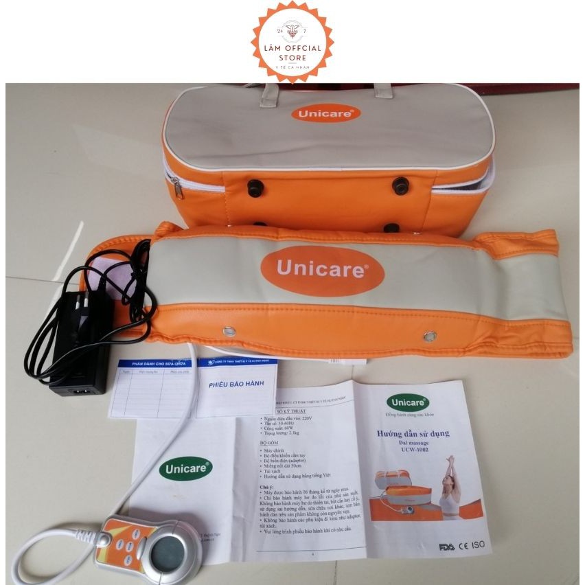 Máy massage bụng, đai massage bụng, giảm mỡ bụng UNICARE UCW-1002 MBUNI