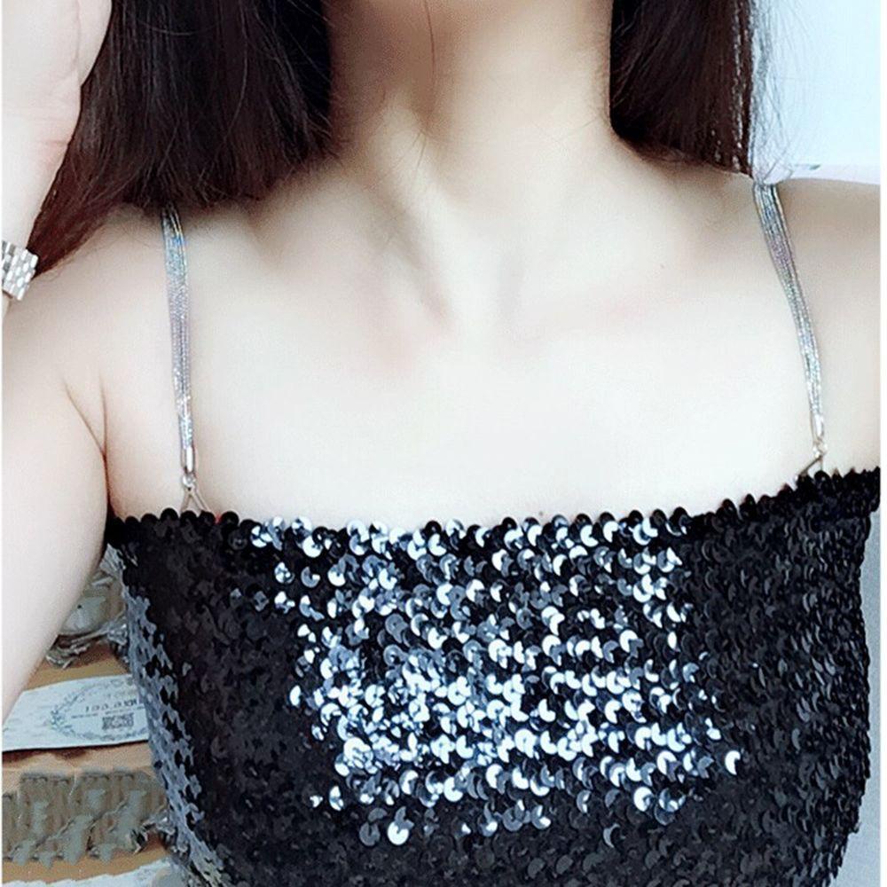 BACK2LIFE Dây Áo Ngực Kim Loại Đính Đá Thời Trang Dành Cho Nữ