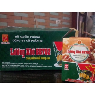 LƯƠNG KHÔ QUÂN ĐỘI - THÙNG BỘ BINH 702 (6hộp-60phong)