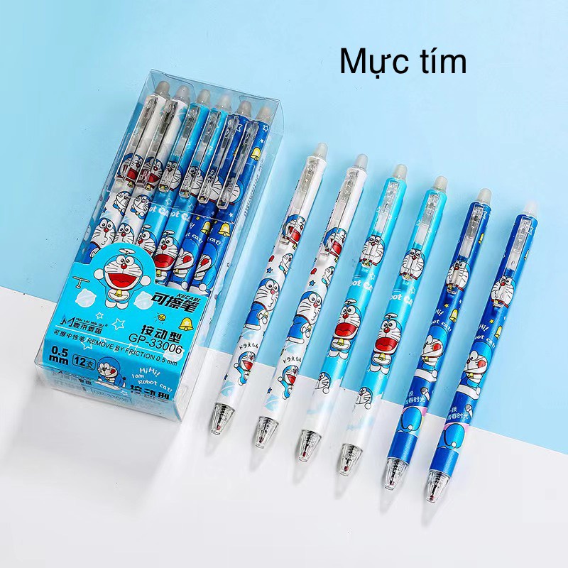 Hộp 12 Cây Viết Gel Bấm Xoá Được  Ngòi 0.5mm