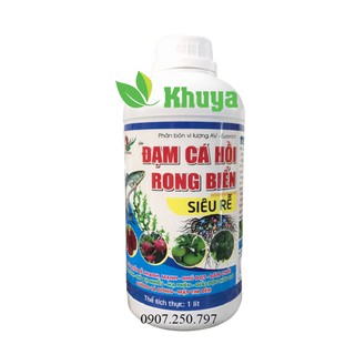 Phân bón vi lượng Đạm Cá Hồi Rong Biển Siêu Rễ chai 1 lít
