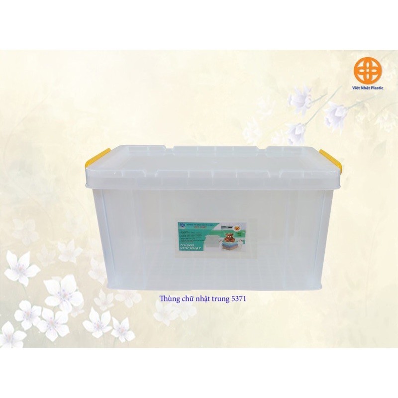 Thùng nhựa đựng đồ nhựa mica Việt Nhật ( cỡ trung 5371)
