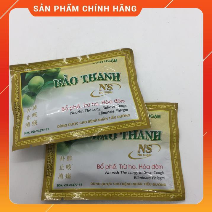 2 vỉ Viên ngậm BẢO THANH không đường