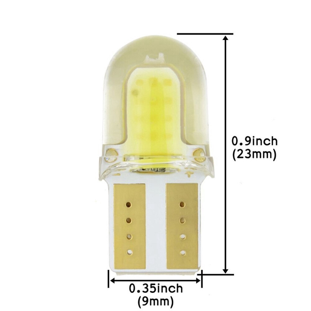 Set 10 đèn LED đỗ xe hơi 4 chip W5W T10 194 168 W5W 4SMD chất lượng cao