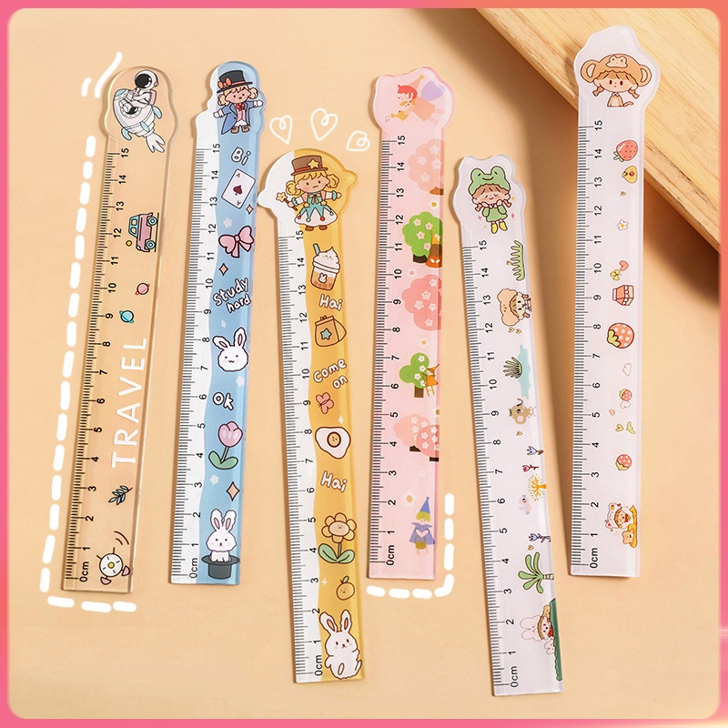 Thước Kẻ 15Cm Họa Tiết Hoạt Hình Xinh Xắn