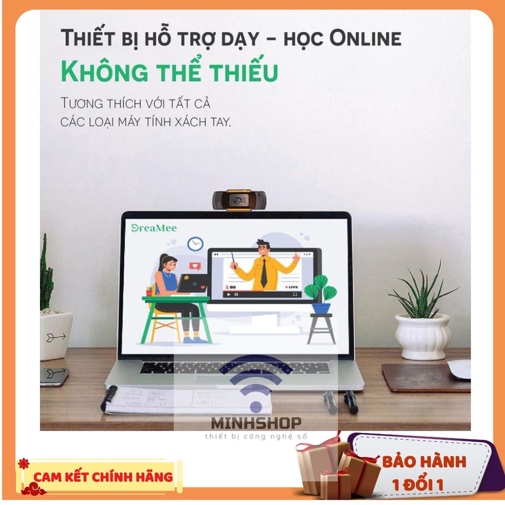 [HOT] Webcam Máy Tính, Camera Có Mic 720p cho Laptop PC Học sinh Online Qua Zoom, Trực Tuyến - Gọi Video Sắc Nét