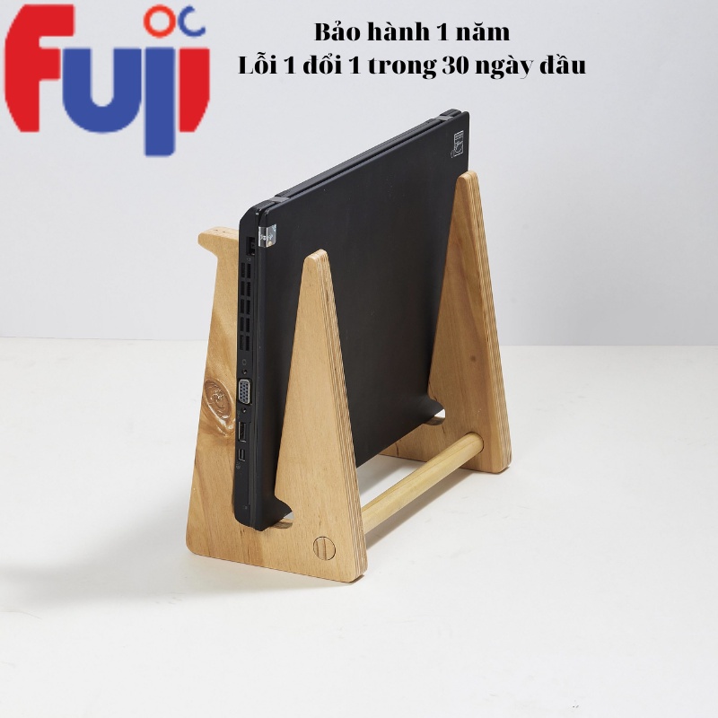 Giá Đỡ Laptop Kệ Kê Máy Tính Xách Tay Bằng Gỗ Plywood Tản Nhiệt Tự Nhiên Cao Cấp Có 3 size Basic, L, M - Fuji Shop